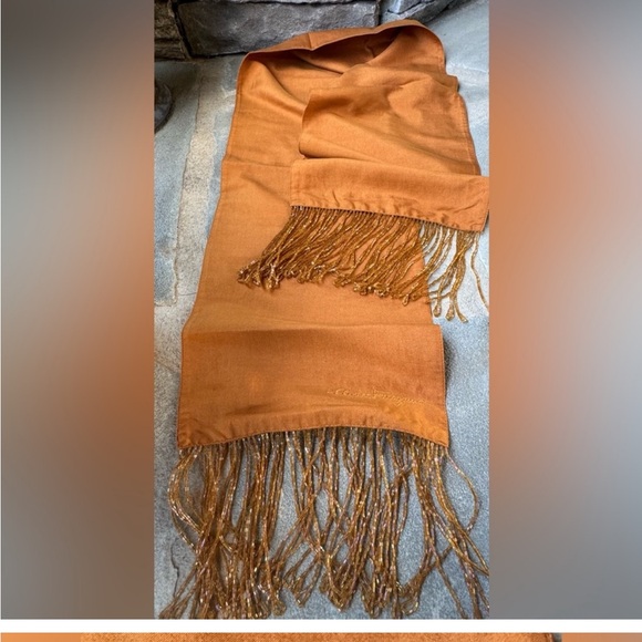 Salvatore Ferragamo Hand Beaded Silk Scarf - Picture 2 of 4